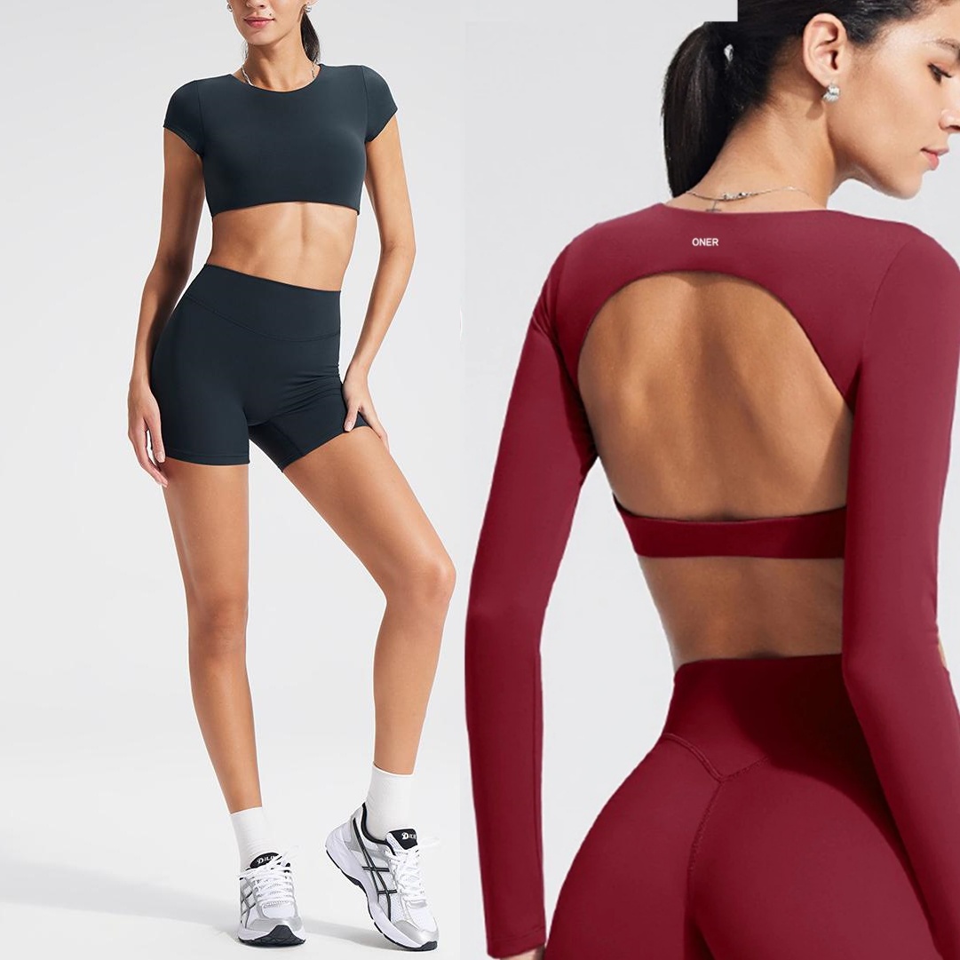 Women's long-sleeved yoga top  - Fitness & Nutrition Lab Zapopan reseña y precio