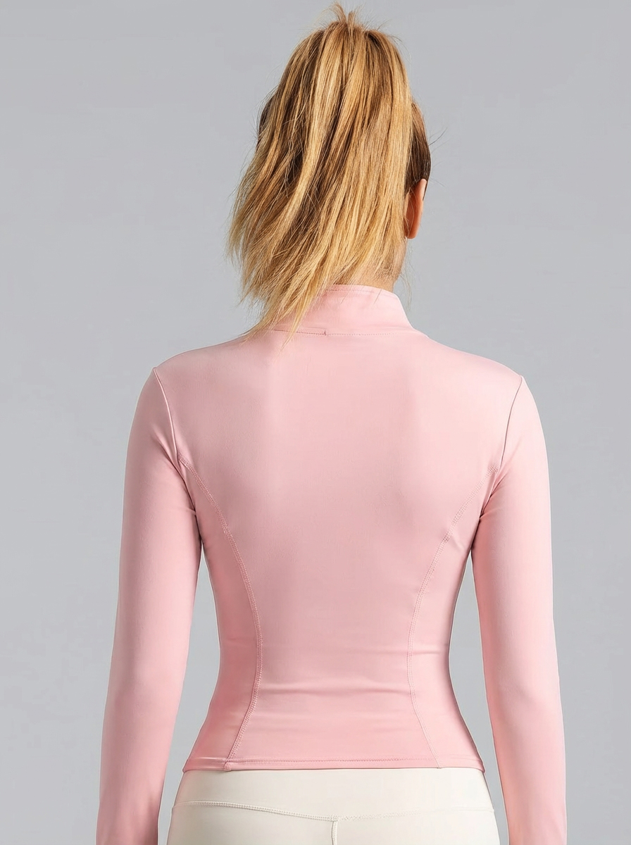 New Women Light pink Yoga Coat - Fitness & Nutrition Lab Zapopan reseña y precio