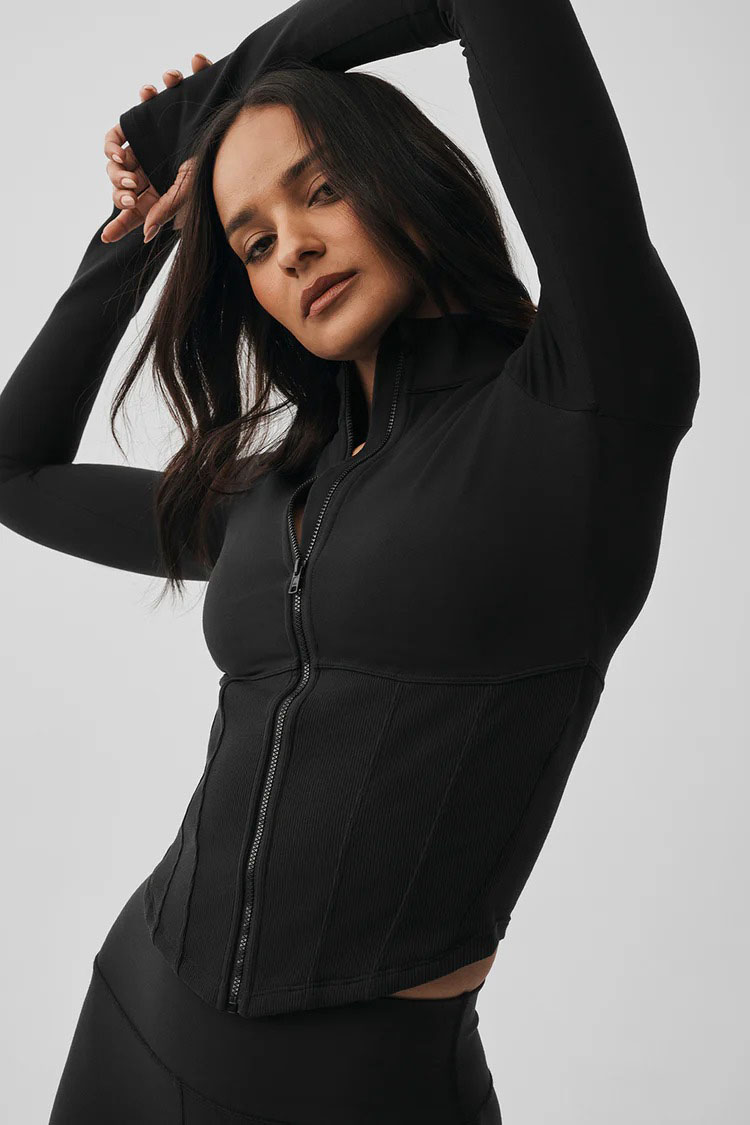 Women's Long Sleeve Zip Jacket - Fitness & Nutrition Lab Zapopan reseña y precio