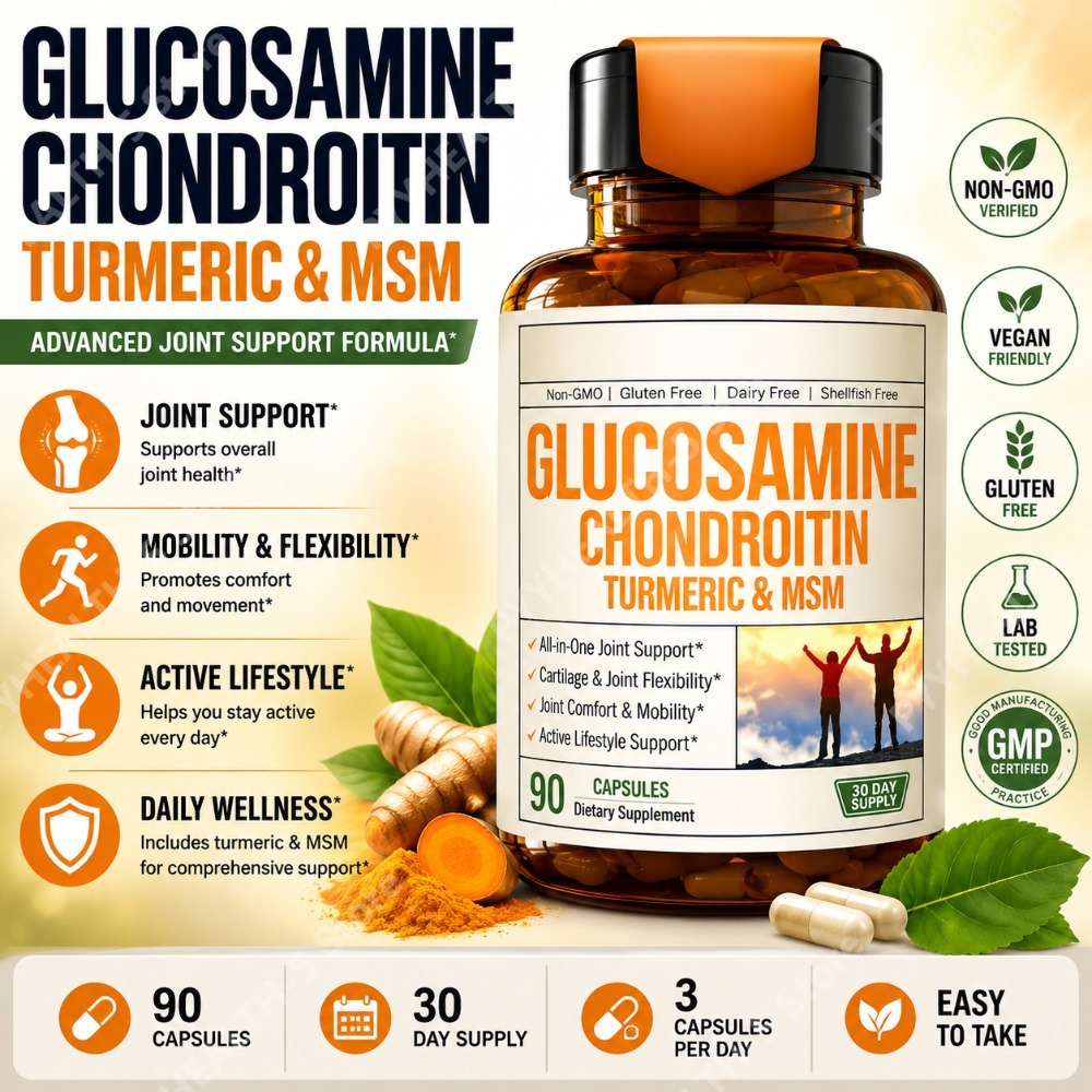 Glucosamine Chondroitin MSM Ca - Glucosamine Chondroitin Joint reseña y precio