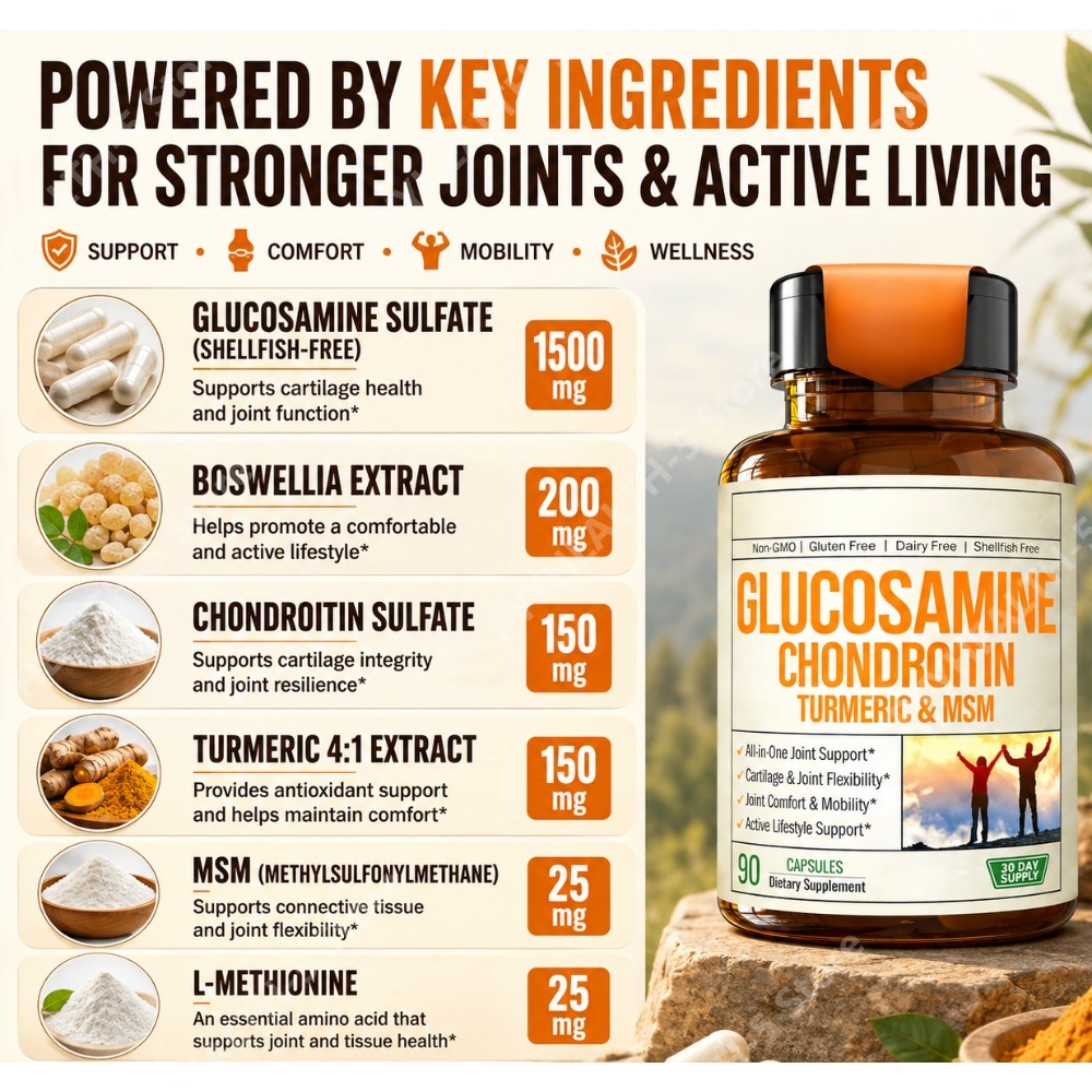 Glucosamine Chondroitin MSM Ca - Glucosamine Chondroitin Joint reseña y precio