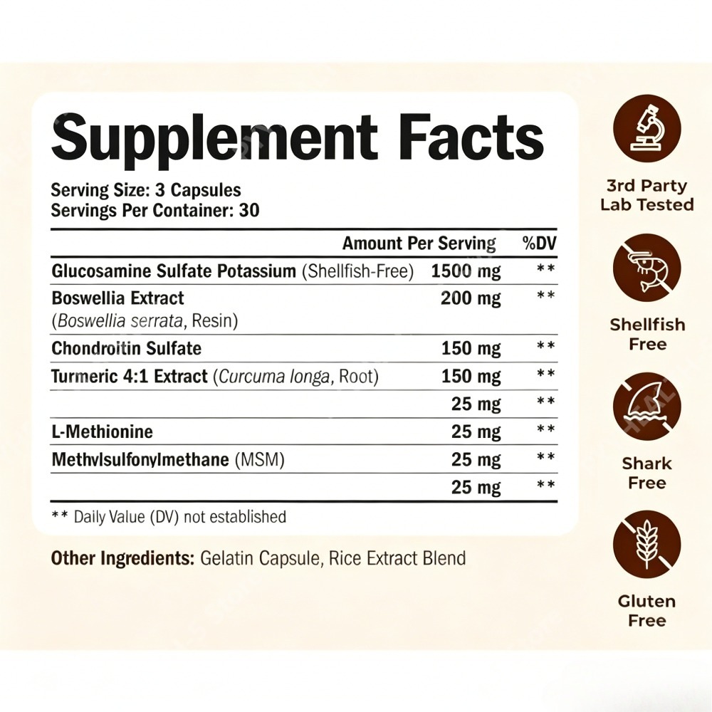 Glucosamine Chondroitin MSM Ca - Glucosamine Chondroitin Joint reseña y precio