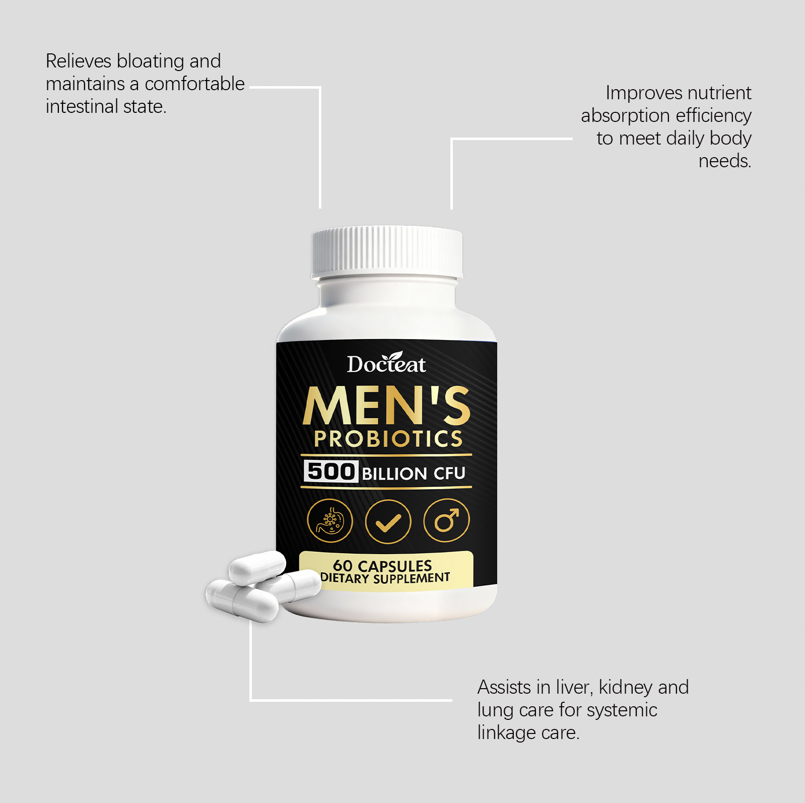 GOOGEER Men's Health Capsules  - Nutrition Fitness Supplements reseña y precio