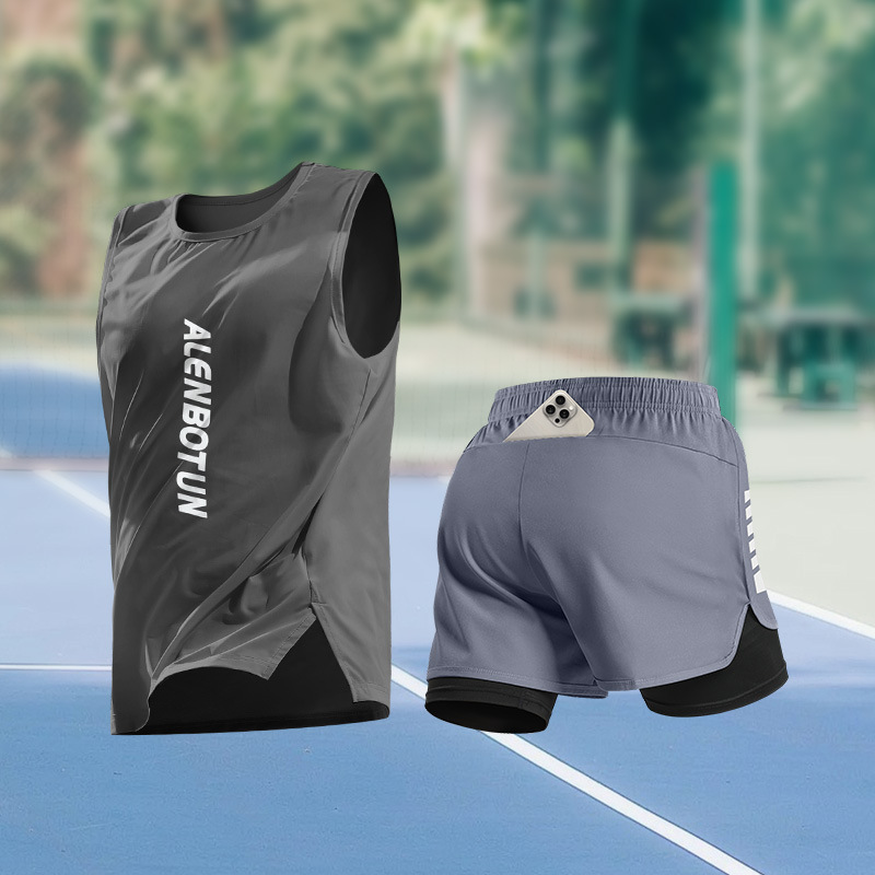 Men Running Sports Set Summer  - Fitness & Nutrition Lab Zapopan reseña y precio