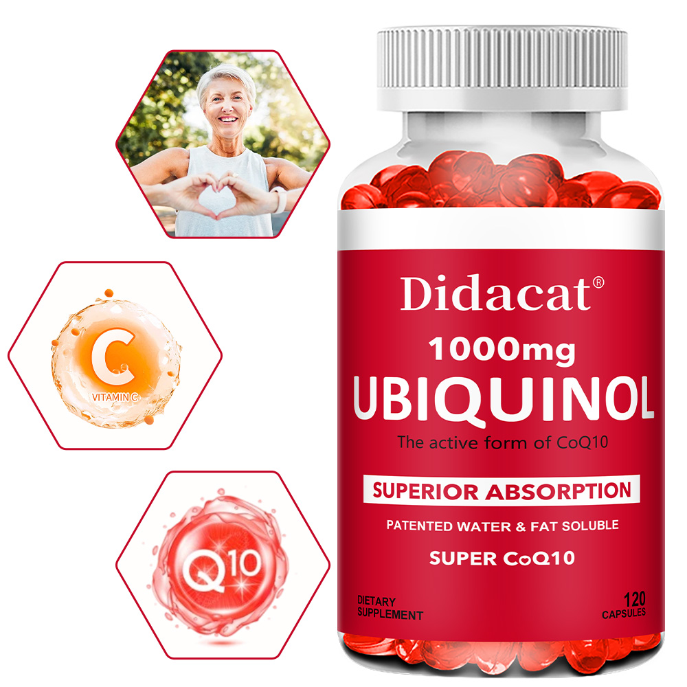 Ubiquinol CoQ10 1000mg Softgel - Coq10 Ubiquinol Softgel reseña y precio