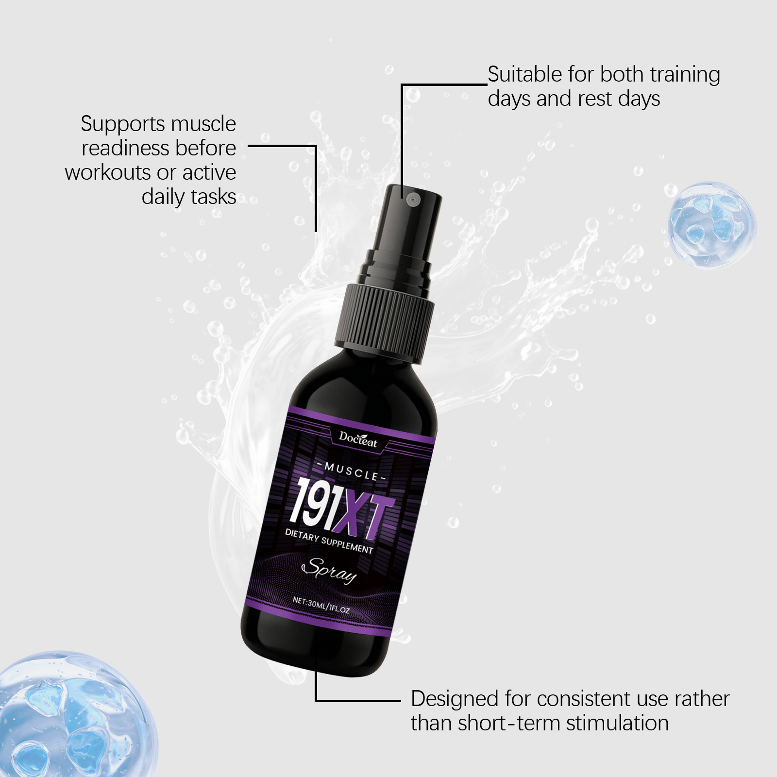 Muscle Growth Spray Enhance Ph - Nutrition Fitness Supplements reseña y precio