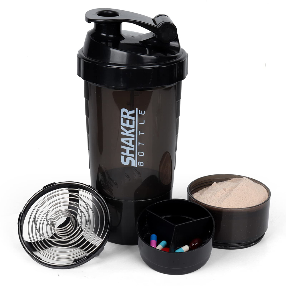 3 Layers Shaker Protein Bottle - Whey Protein Isolate reseña y precio