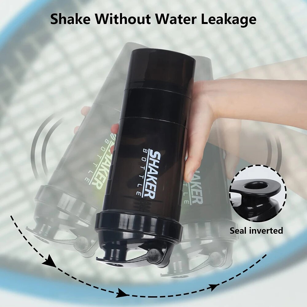 3 Layers Shaker Protein Bottle - Whey Protein Isolate reseña y precio