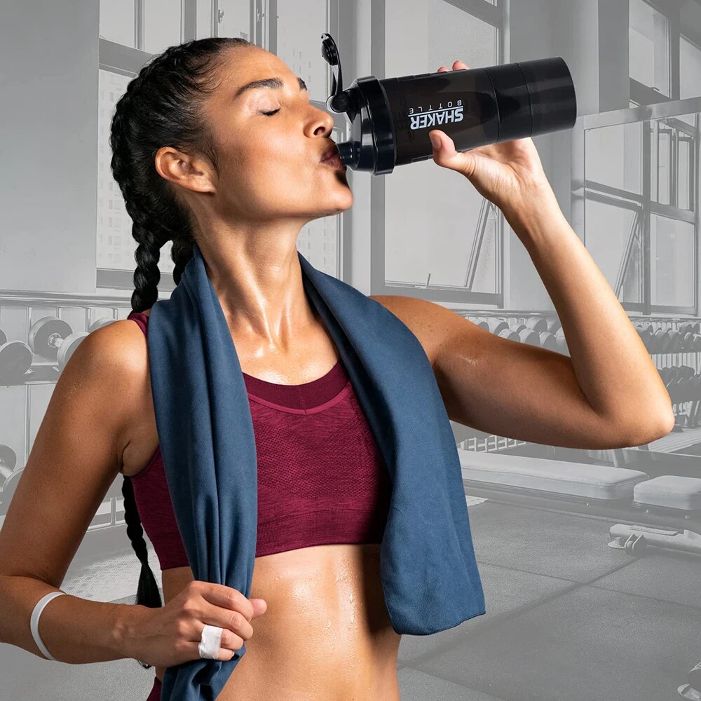3 Layers Shaker Protein Bottle - Whey Protein Isolate reseña y precio