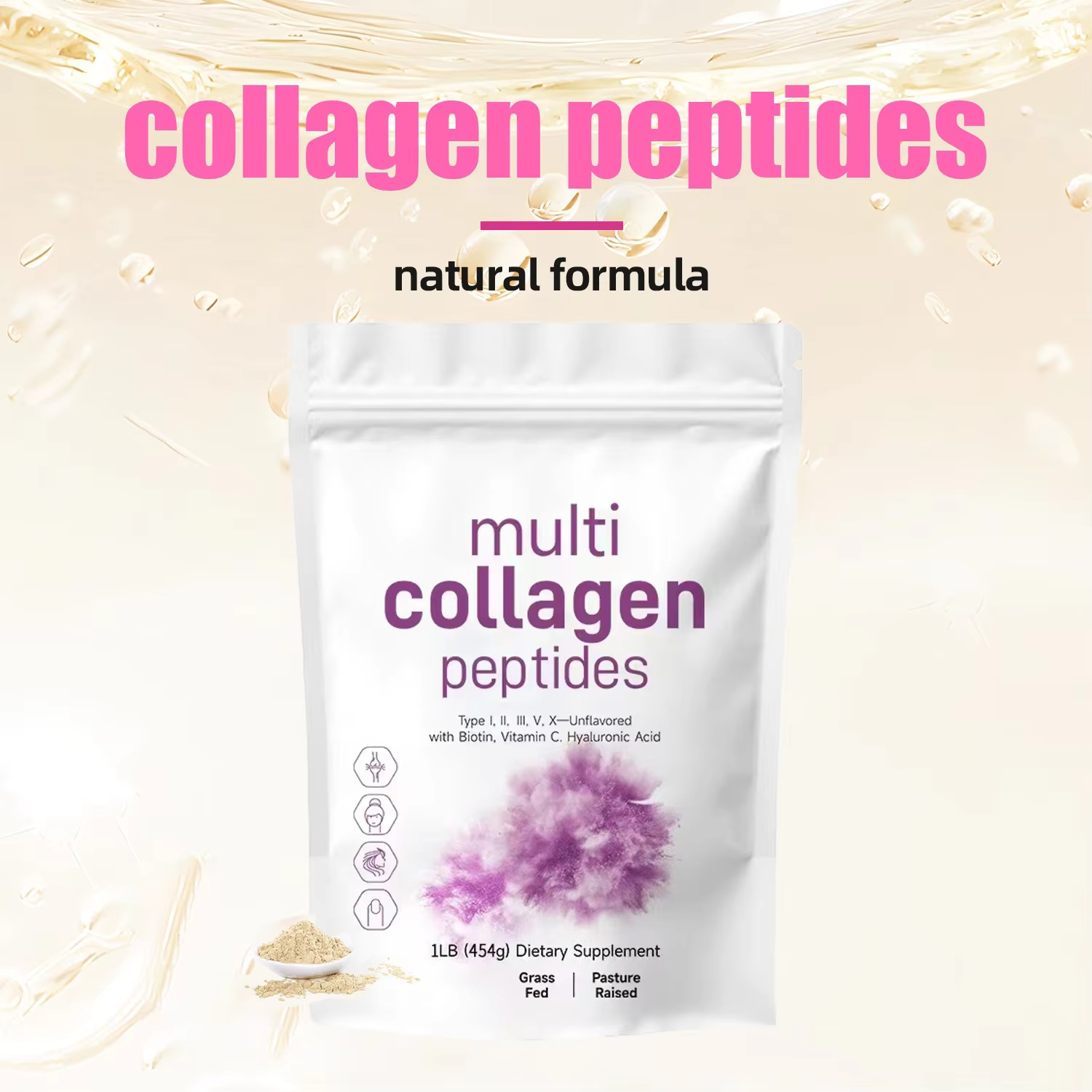 454G Multi Collagen Peptides P - Whey Protein Isolate reseña y precio