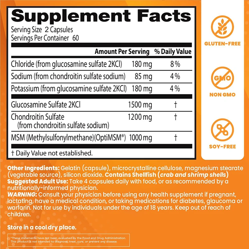 Glucosamine Chondroitin MSM -  - Glucosamine Chondroitin Joint reseña y precio